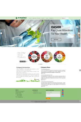 寶雞歐澤生物科技有限公司網站設計案例